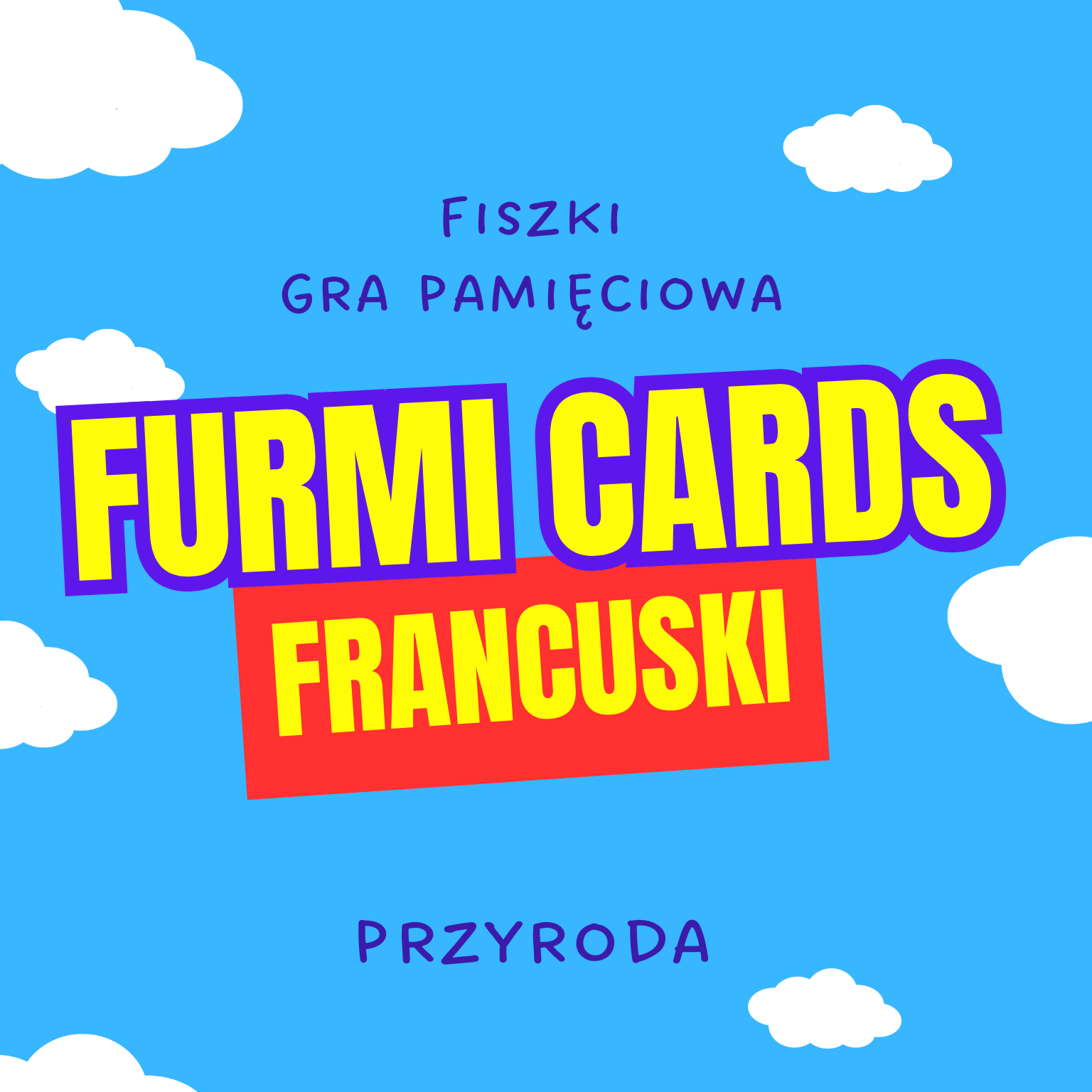 Karty memory do gry pamięciowej w języku francuskim