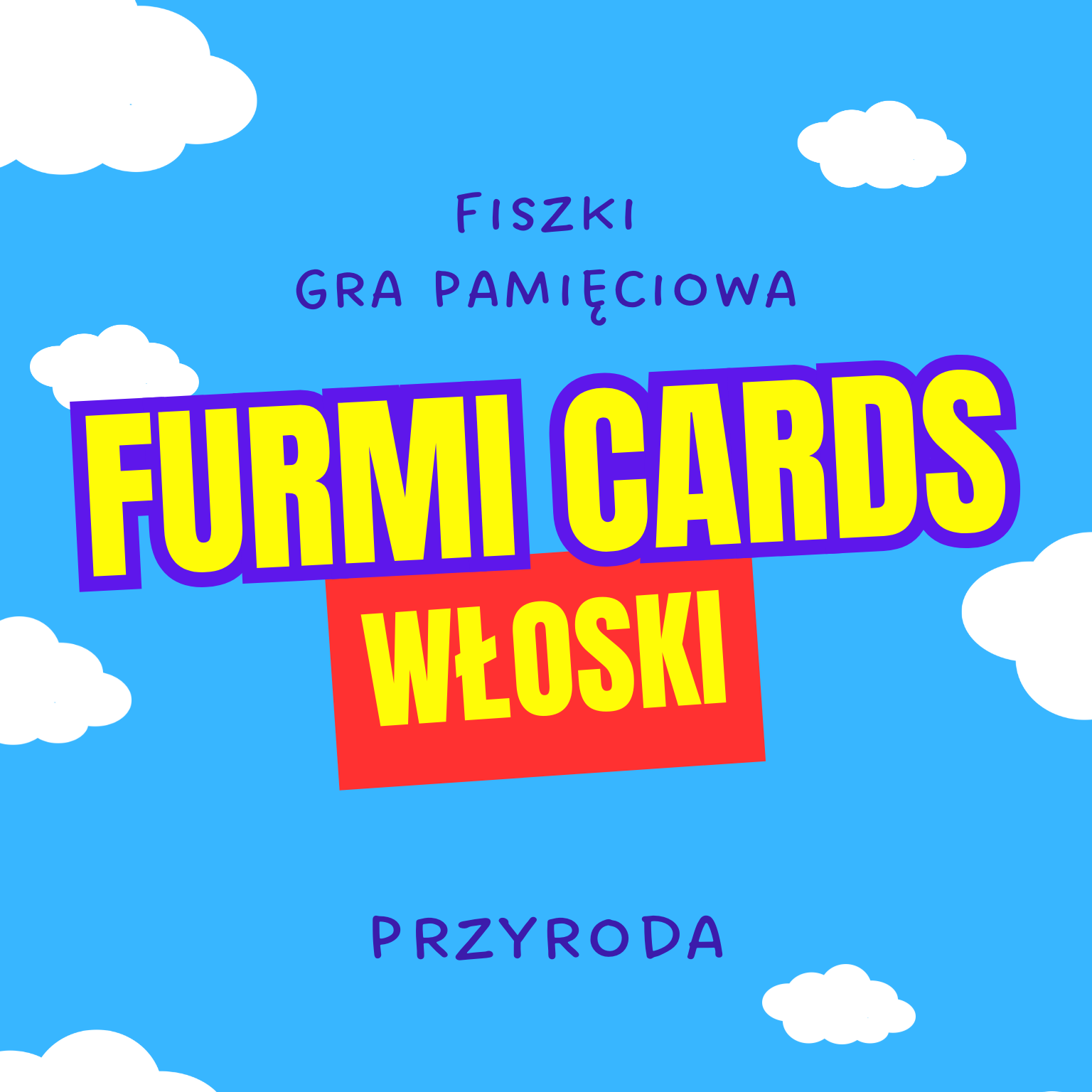 Karty memory do gry pamięciowej w języku włoskim